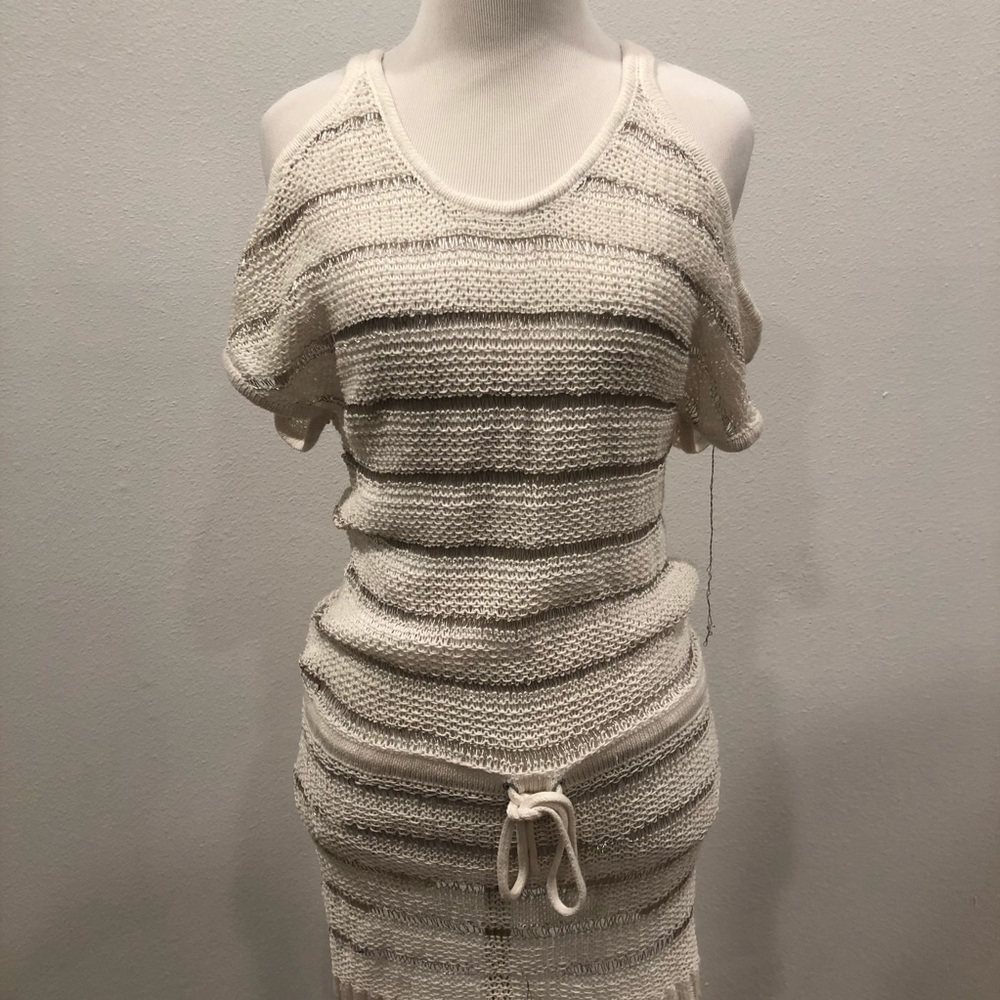 Armani Exchange Open Shoulder Top, Size XS
